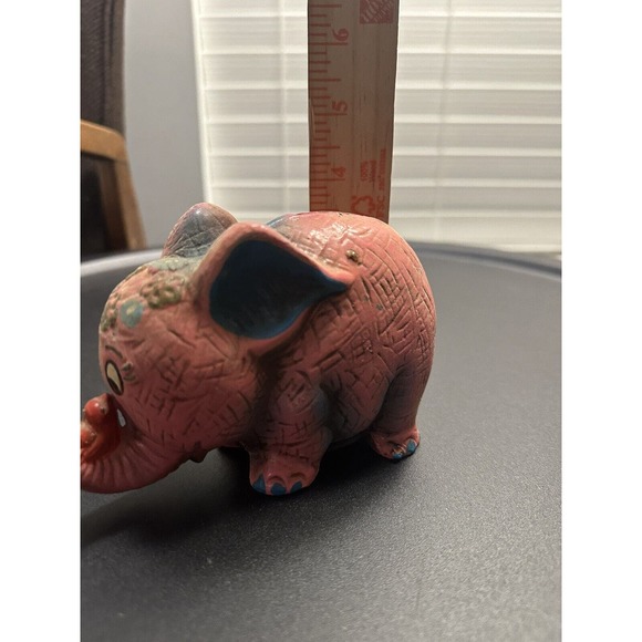Pink Elephant VINTAGE Coin Piggy Bank Toy - Picture 6 of 6